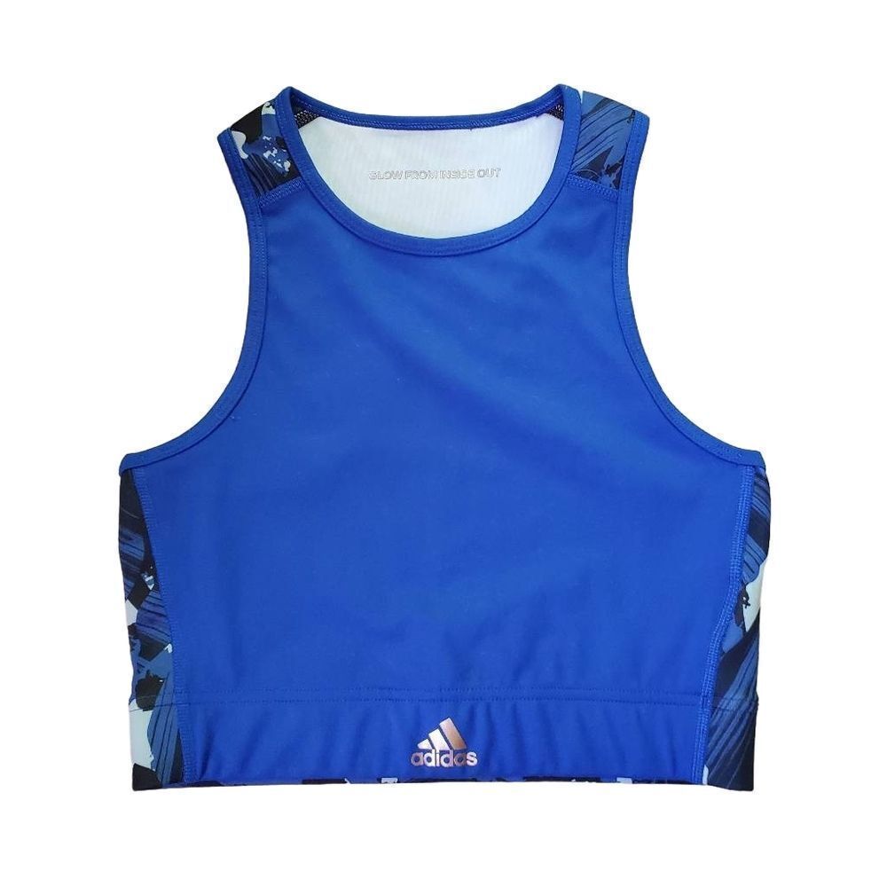 Adidas Zoe Saldana Collection Sports Bra Size Small Royal Blue